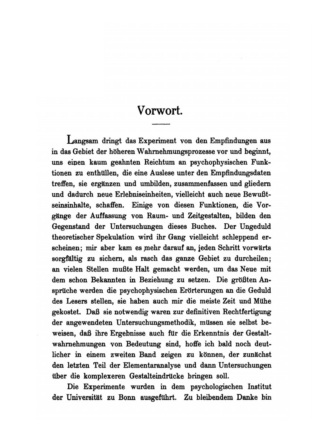 Die Gestaltwahrnehmungen. Experimentelle Untersuchungen Zur Psychologischen Und Ästhetischen Analyse Der Raum- Und Zeitanschauung | K. Bühler