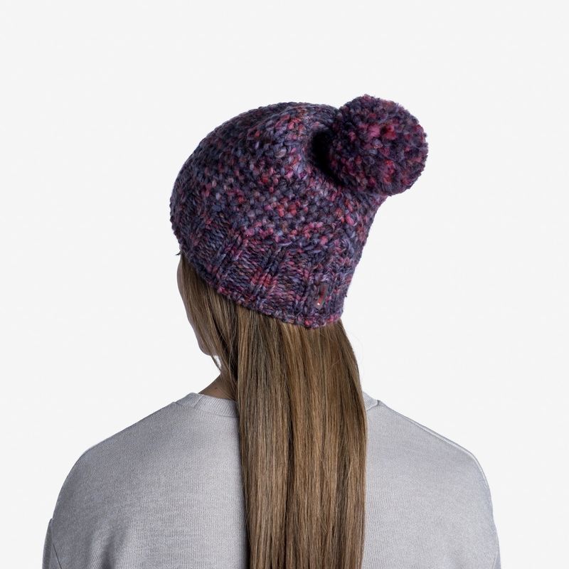 Шапка вязаная с флисом Buff Hat Knitted Polar Margo Purple Фото 3