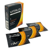 Презервативы Ребристые №3 Vitalis Premium Ribbed
