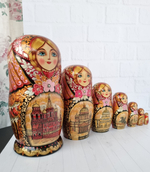 Матрешка "с видами города"  7мест