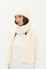 8424 Шарф женский (молочный)