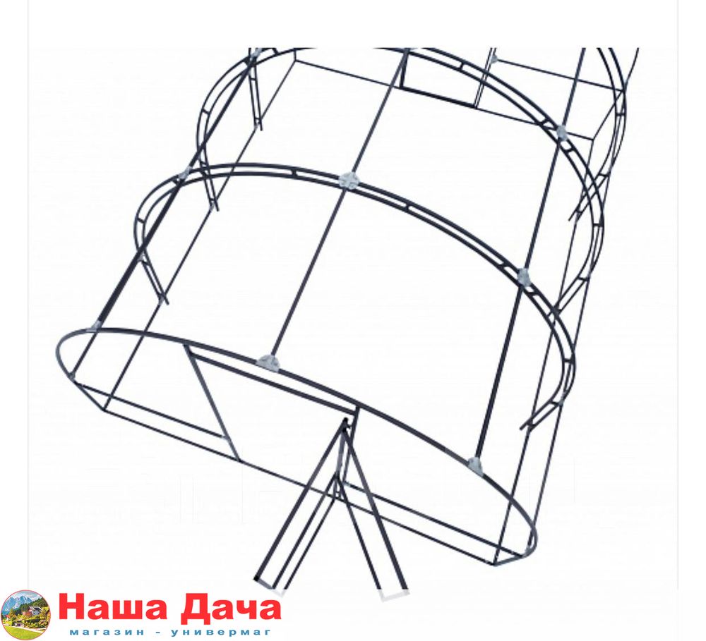 Теплица Премиум (двойная дуга) 3х10 метра (каркас) магазин Наша Дача
