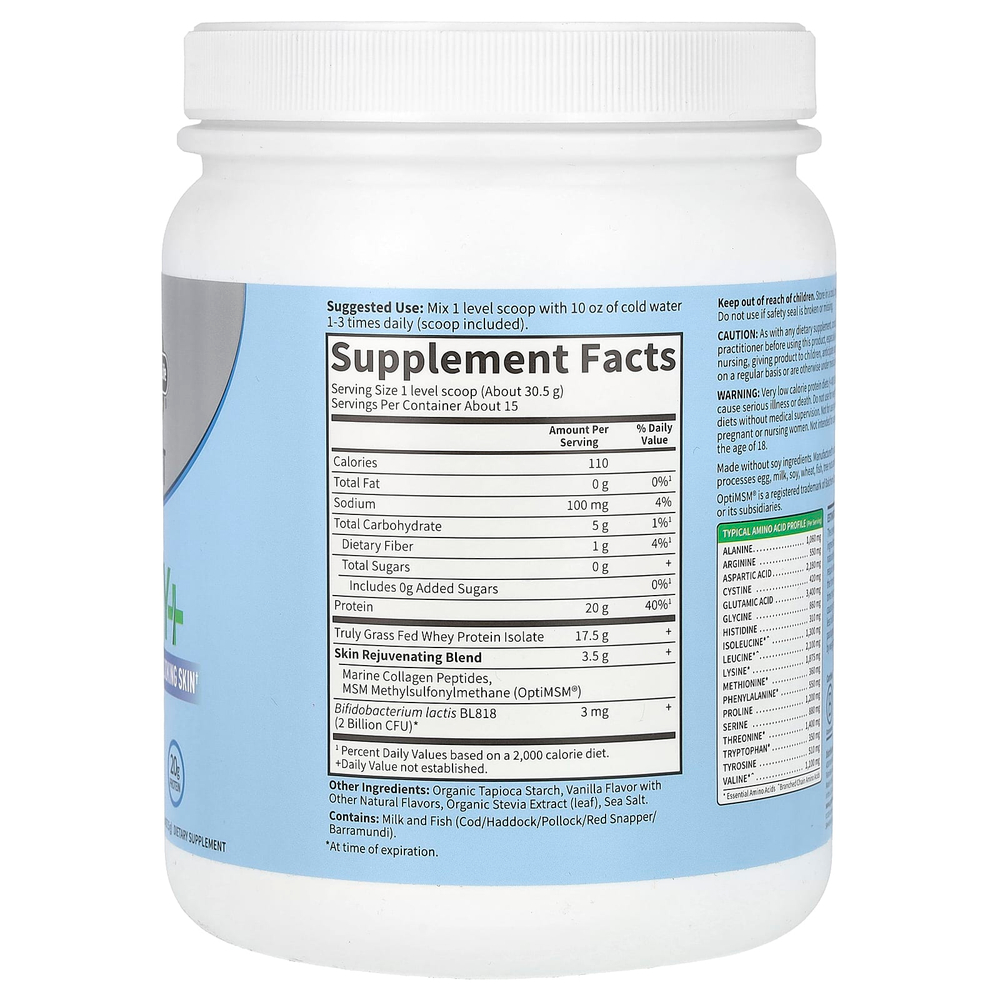 Garden of Life, Sport, Whey + от травяного откорма, ваниль, 457,5 г (1 фунт 0,14 унции)