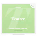 Dermal, Teatree Calming Toner Pad, 120 марлевых салфеток
