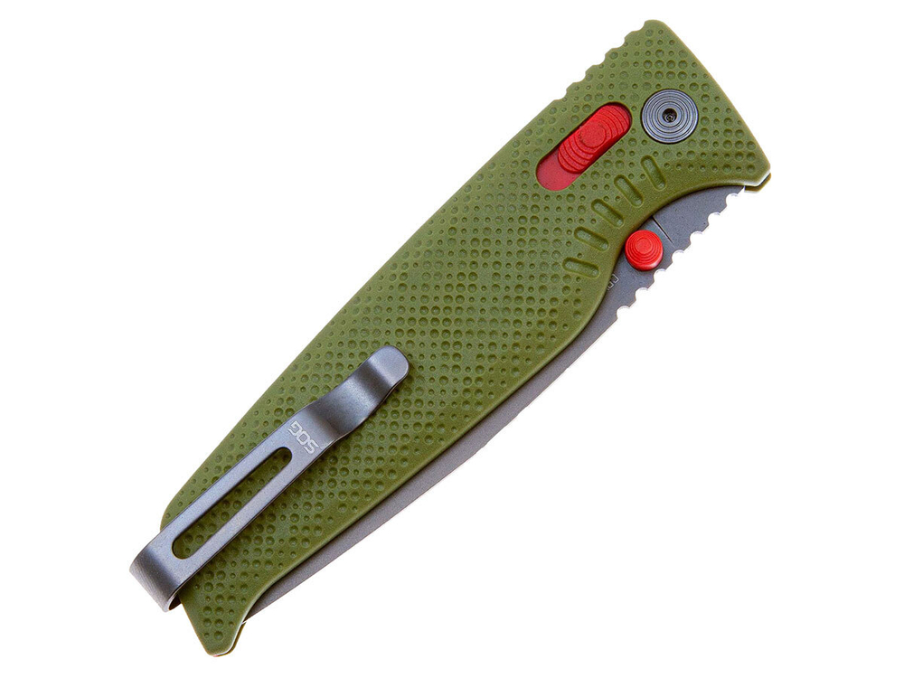 Нож складной SOG Altair XR Field Green, сталь Cryo 154CM, рукоять GRN, 54г