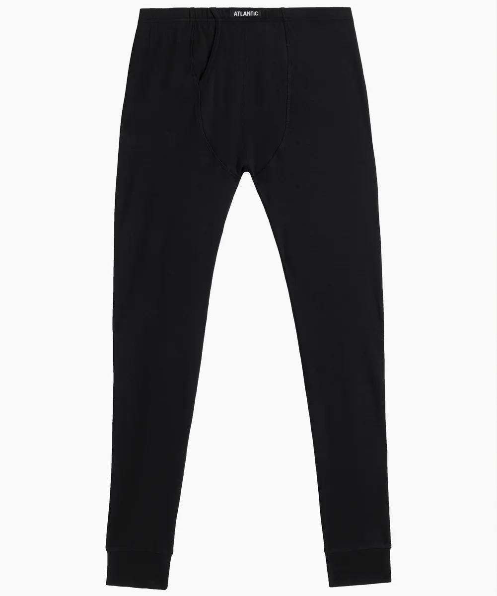 Кальсоны мужские Atlantic, 1 шт. в уп., хлопок, черные, Basic BML-011