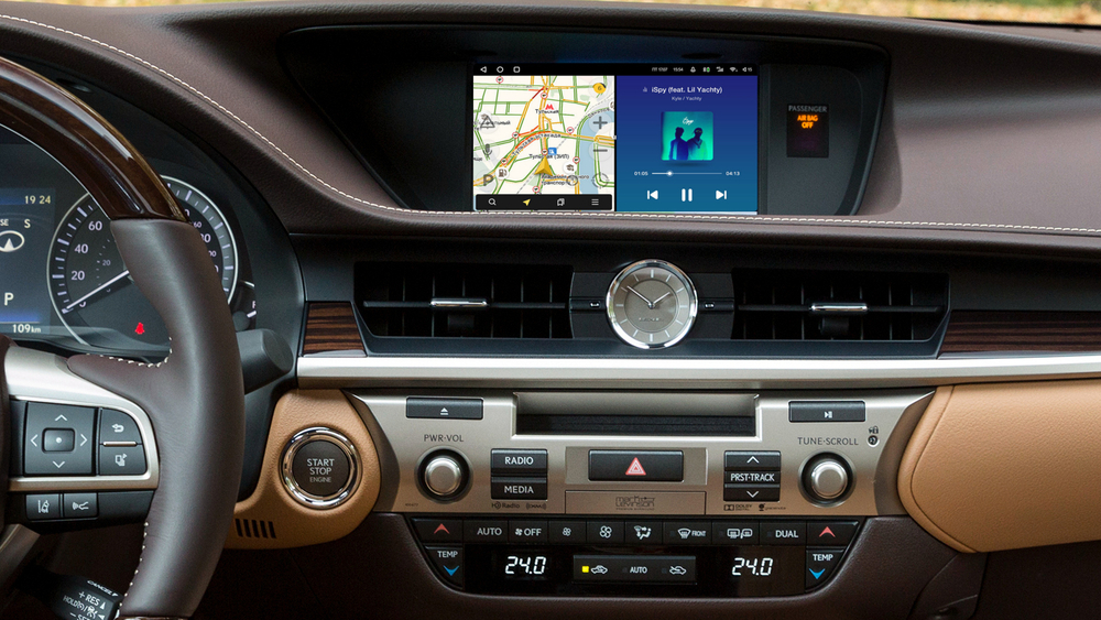 Блок мультимедиа для Lexus ES200, ES250, ES300h, ES350 2012-2018 (джойстик-мышь) - Carmedia LK-7-4-H на Android 9, 4/64ГБ