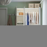 Распашной шкаф PAX AHEIM IKEA (комбинация с полками) (белый)  170*60*220