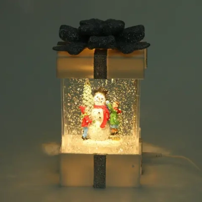 Сувенир с подсветкой «Волшебство» 10*10*18 см, белый (питание от USB и батареек)