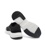 кожаные кроссовки low top lace up mix Calvin Klein - черный(HM0HM00750)