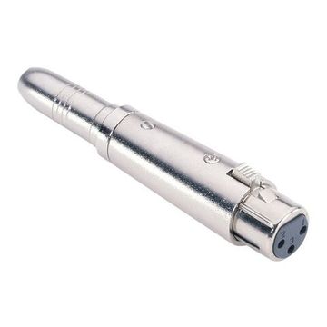 Adam Hall 7854 - адаптер TRS 6.3 mm stereo (F) - XLR (F), серебристый