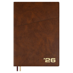 Ежедневник датированный 2026 ESCALADA, формат А5+, 176 л., запаянный край, интегральный переплёт, искусственная кожа "Шеврет", тиснение фольгой
