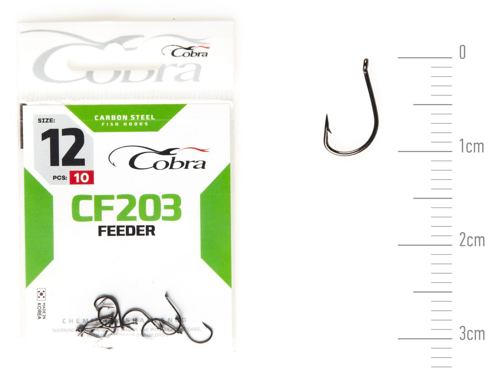Крючки Cobra FEEDER SPECIALIST сер. CF203 разм. 012 10шт.