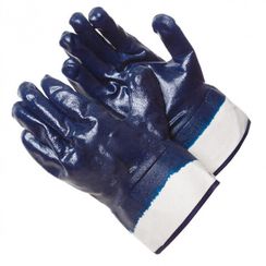 Перчатки х/б с нитриловым покрытием (манжет крага)