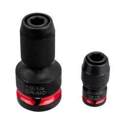 Битодержатели ударные 1/4''(F)х1/4''(F), 1/2''(F)х1/4''(F), набор 2пр. Scheppach Sch-HW-S28
