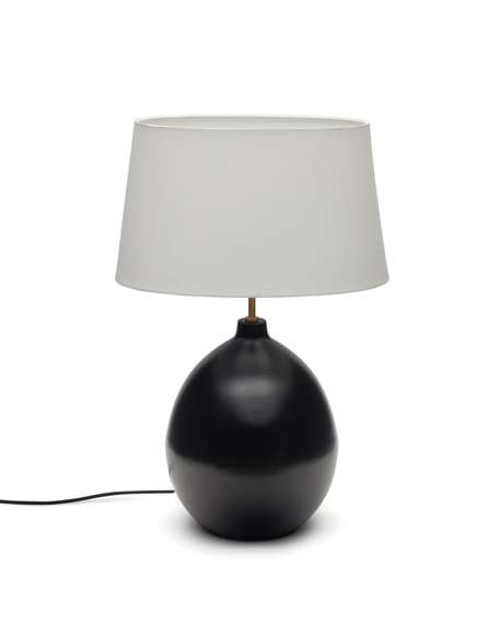 Foixa Металлическая настольная лампа с черной отделкой