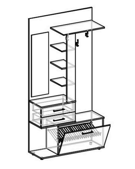Прихожая АНСИ левая