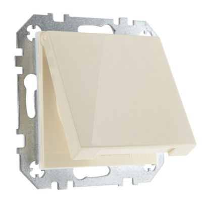 Розетка 16А IP44 LIREGUS EPSILON IKL16-408-01.E/S слоновая кость