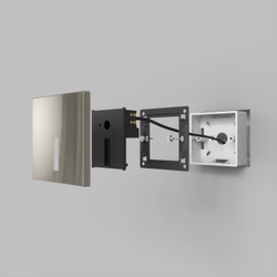 DK1030-NI Светильник встраиваемый в стену, IP 20, LED 3000K, 3 Вт, никель, алюминий