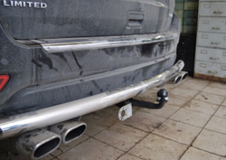 Фаркоп на Jeep Grand Cherokee WK2 2011-2021, кроме SRT8. Без выреза в бампере. Тип шара: A. Нагрузки: 2500/100 кг, JW 03