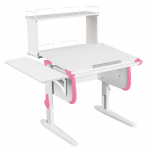 Растущая парта Дэми СУТ 24 с задней двухъярусной полкой СУТ.14.250 и боковой полкой СУТ.24.230 (1020×880 мм)