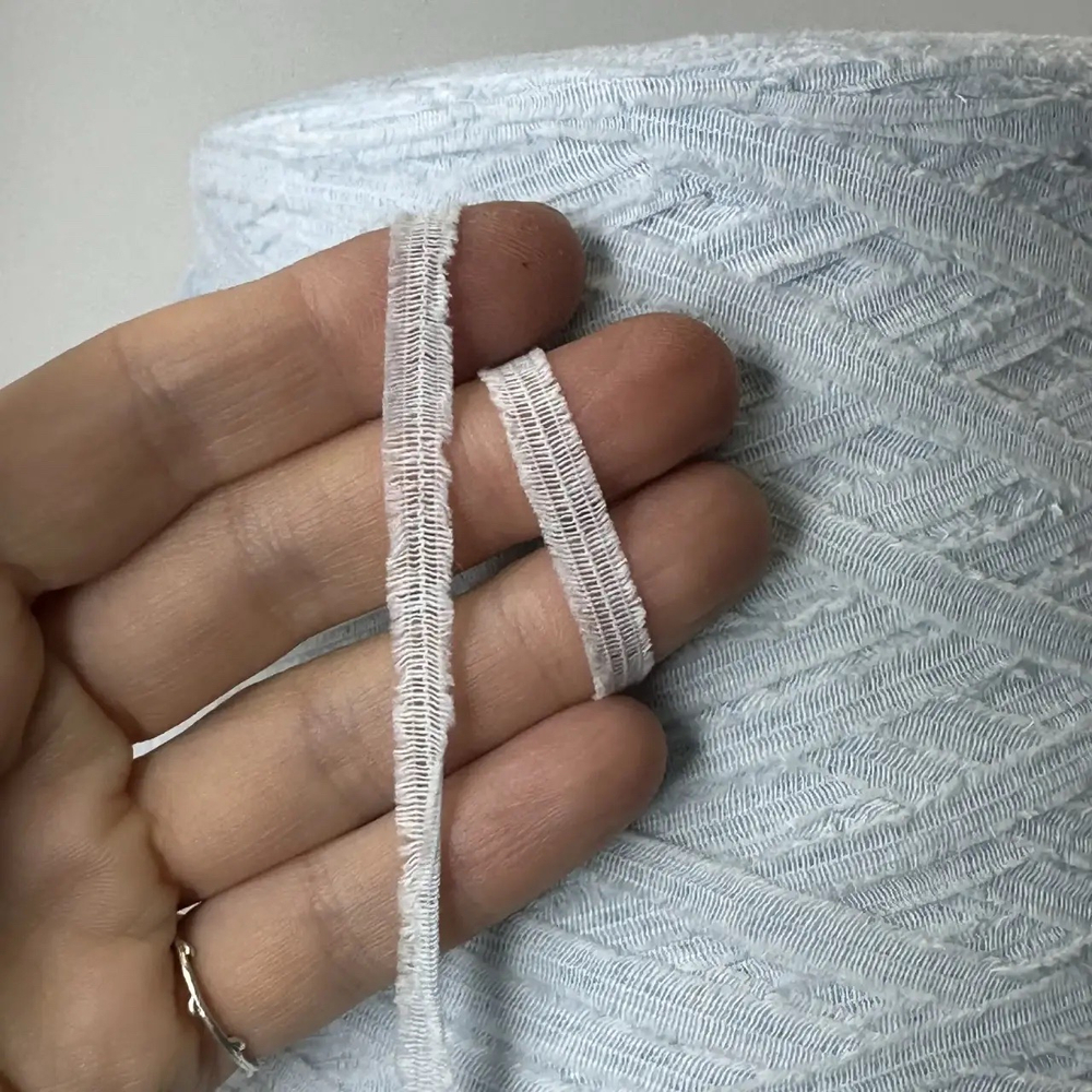 NANTES - Lineapiu'; 74% хлопок, 26% п/а; 240м/100гр; Ленточка; col. D0701, цвет: голубой; S501