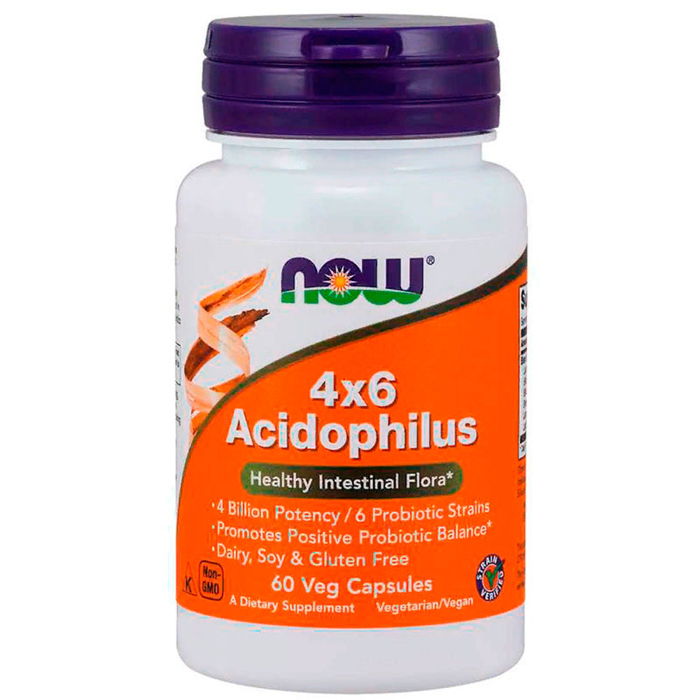 NOW Acidophilus 4x6 (60 капс.)