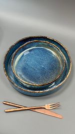 Тарелка с бортом 26*4.6 см,фарфор,серия "Aqua Blue" P.L.