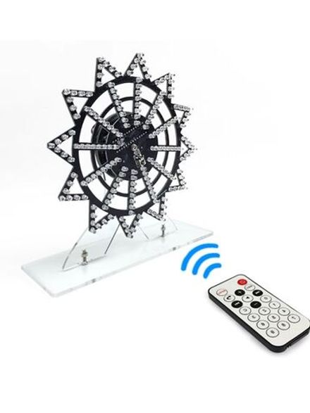 Набор для самостоятельной сборки и пайки (конструктор) "Светодиодное колесо фортуны с мигающими эффе