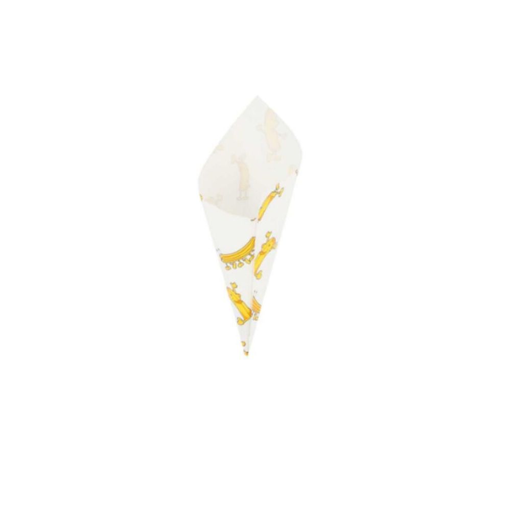 Конус Chips для снеков/фри/орешков 40 гр, жиростойкий пергамент, 16*11,5 см, 250 шт/уп