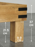 Кровать 90х200 Дубовая классика, на ножках в стиле лофт, с настилом