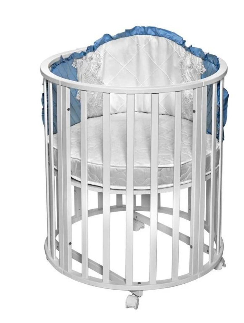 Кроватка-трансформер с маятником Sweet Baby Delizia V2 9 в 1 белый