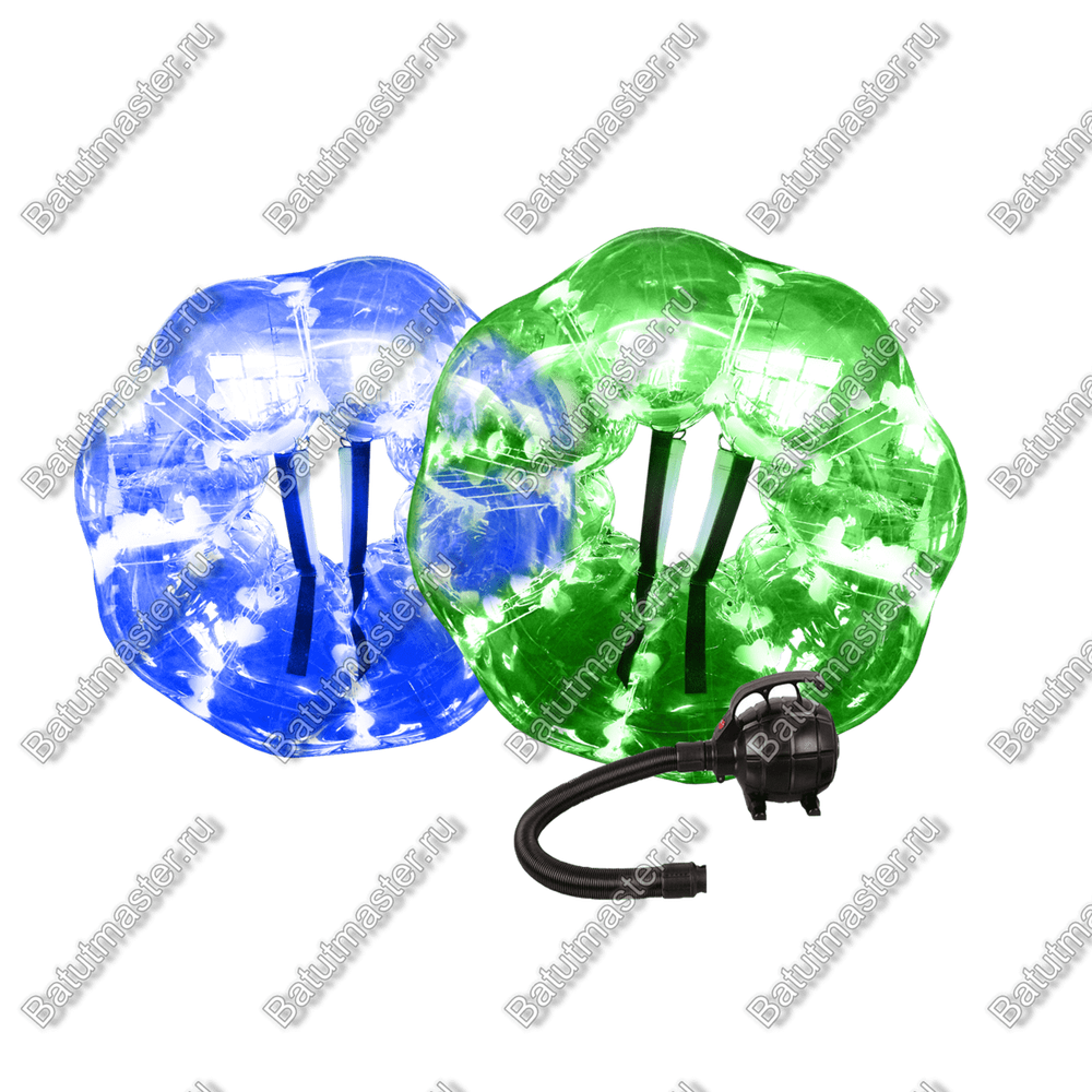 Бизнес-набор: Бамперболы, диаметр 1,5 м, ПВХ (10 шт), насос (1 шт)