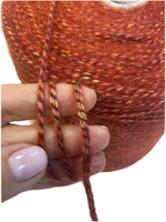 Пряжа на бобине 380г (Италия) 40% хлопок 24% альпака 11% меринос 7% люрекс 18% п/а 100г-220м