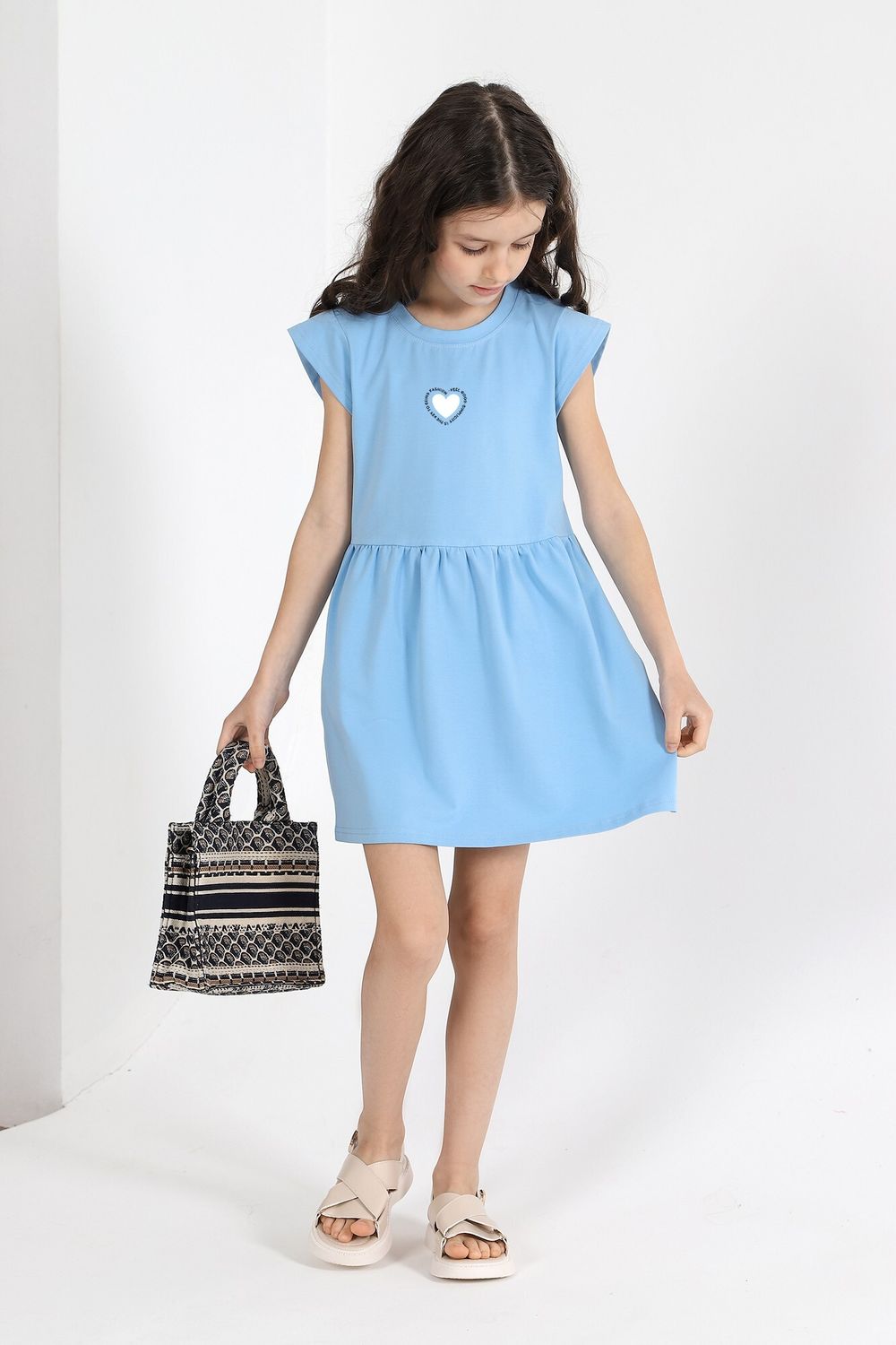 Платье для девочки Сьюзи-2 Виотекс ГОЛУБОЙ