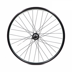 Колесо переднее 700C D EVOLUTION пром.подш. эксцентрик / обод двойной алюм. черн. CNC F/V 14.2х31 /