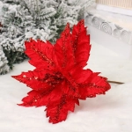 Украшение новогоднее «Пуансеттия - Узоры» 24 см, Красный
