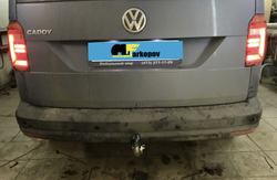 Фаркоп оцинкованный Galia V067A для Volkswagen Caddy 2004-(паспорт и сертификат в комплекте)(без электрики)