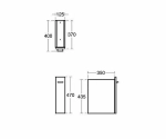 Боковой шкафчик Ideal Standard Daylight K2224EG 13 серый дуб