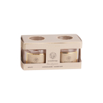 Набор из 2 аромасвечей в банке 6*6.5 см с деревянным фитилем и цветным воском в ассортиме