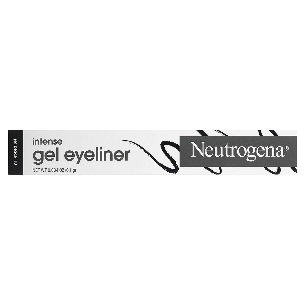 Neutrogena, Интенсивная гелевая подводка для глаз, черный как смоль 10, 0,1 г (0,004 унции)