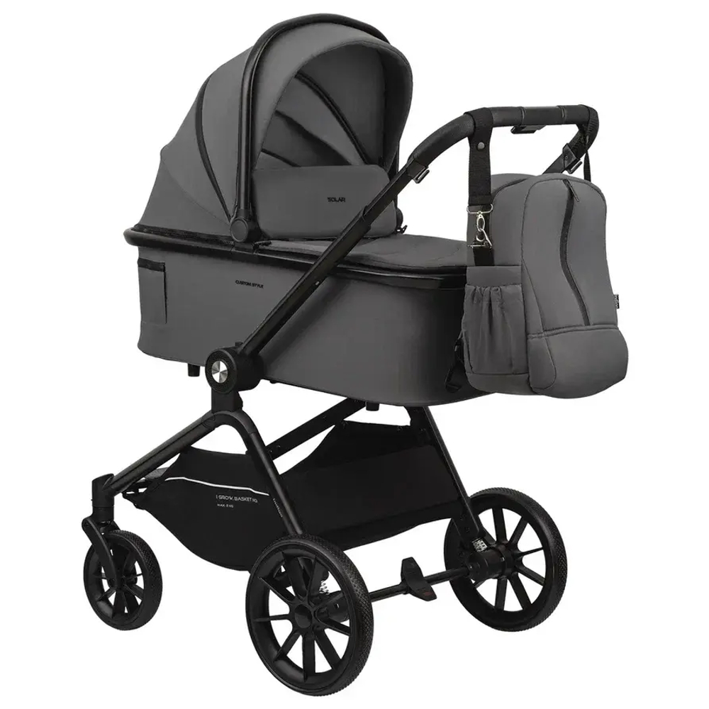 Коляска 2в1 Indigo SOLAR серый