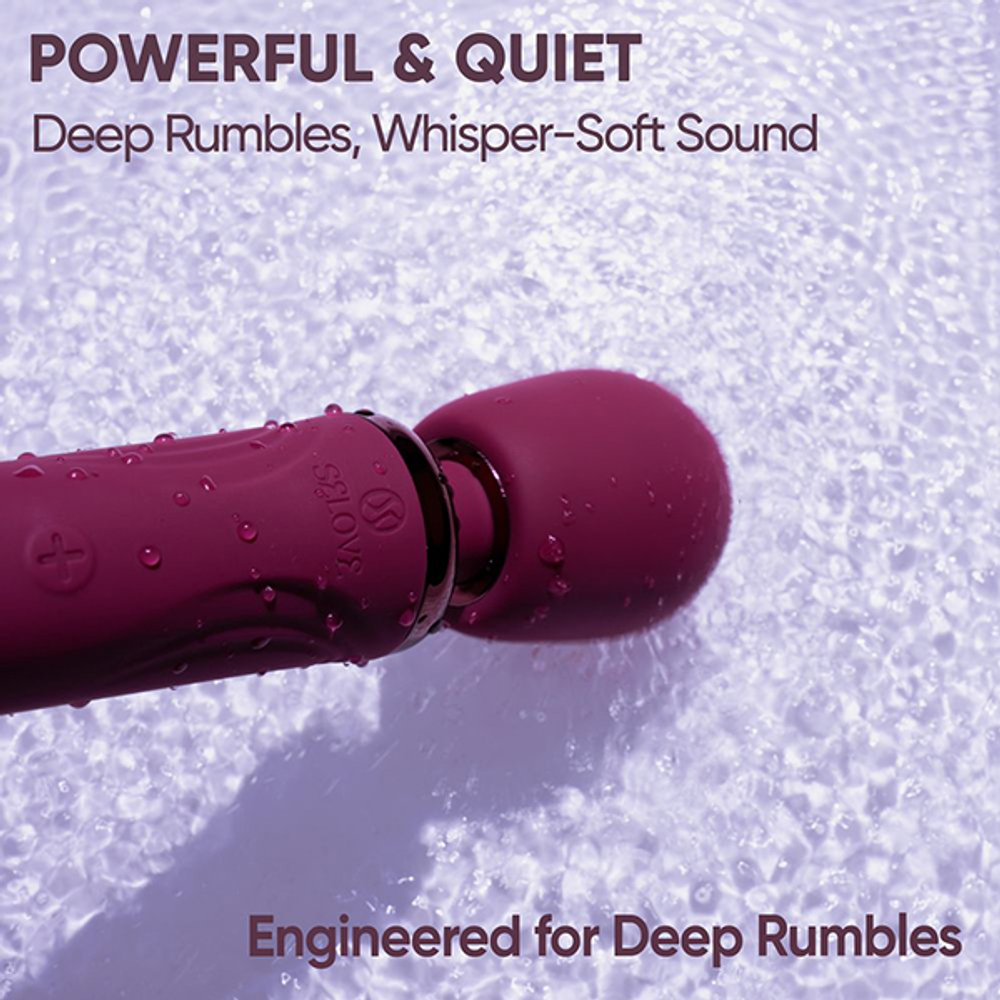 Фиолетовый вибратор-вонд 30,7см Selove Vela Wand Vibrator Purple