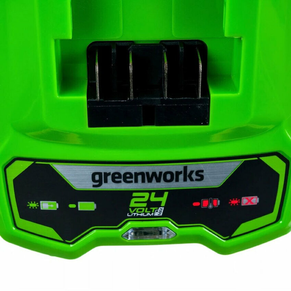 Зарядное устройство Greenworks G24C, для аккумуляторов 24В, Li-Ion (быстрое)