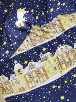 Наволочка комплект 2шт перкаль Сказка "Звезды" 30х60 см на молнии