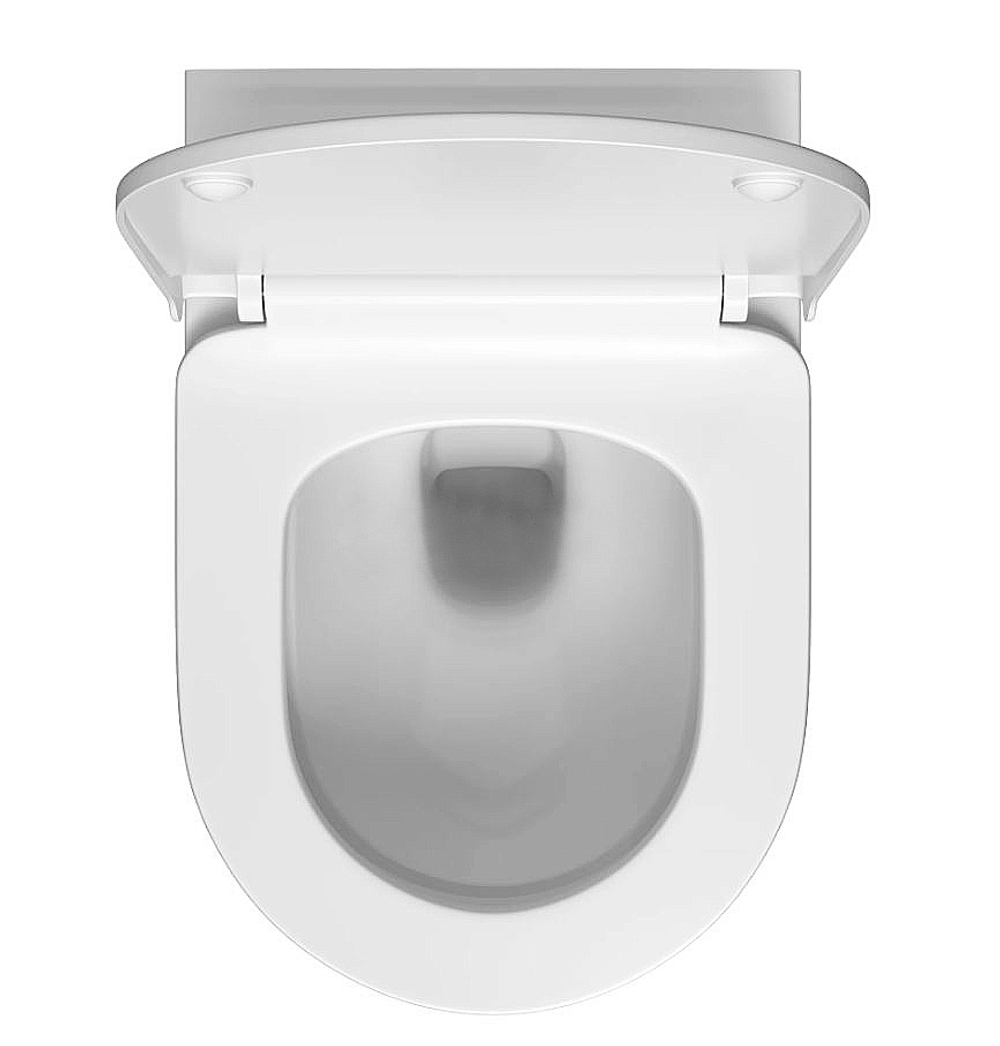 Унитаз подвесной WasserKRAFT Mindel 10TLT.010.ME.MB02.H002 безободковый, с инсталляцией Aller 10, с крышкой микролифт, белый/кнопка черный Soft Touch