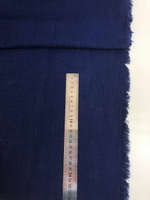 Костюмная вискоза, синий темный, рогожка, отрез 1,45м