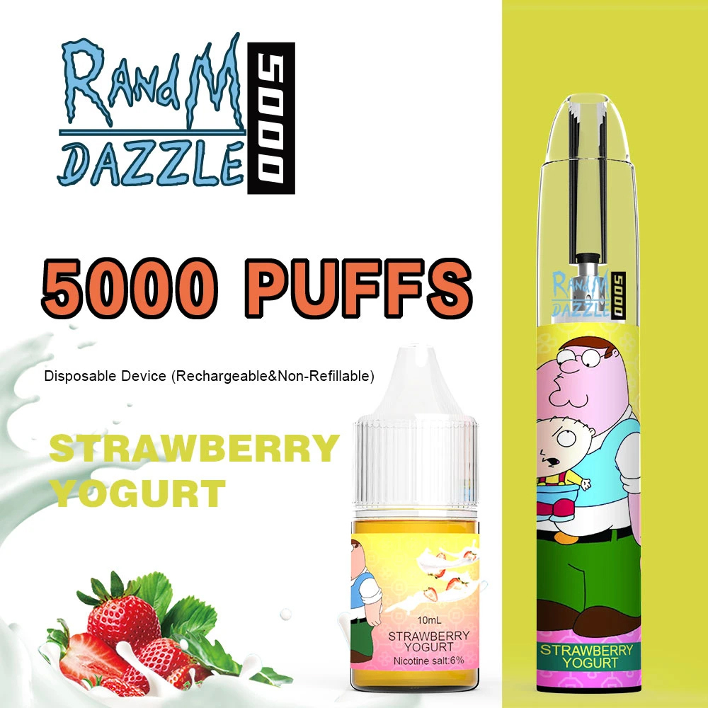 RANDM Dazzle 5000 - Strawberry Yoghurt
