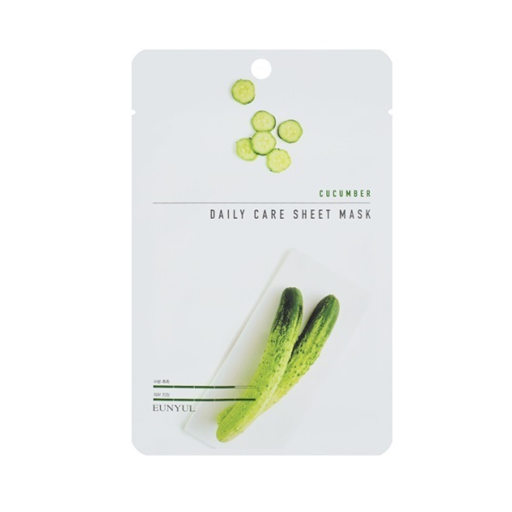Маска для лица с экстрактом огурца Eunyul Cucumber Daily Care Sheet Mask