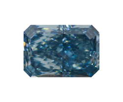 Лабораторно-выращенный бриллиант радиант 7.84 х 5.38 х 3.83 мм FancyVIVID BLUE/VVS2 1.56 ct